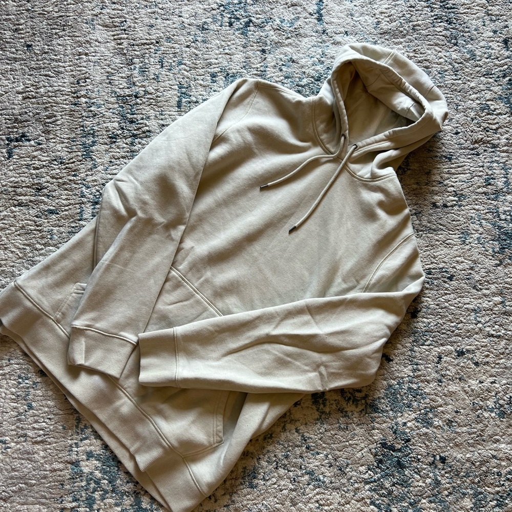 Tan Quarter-Zip Sweater with Soft Texture